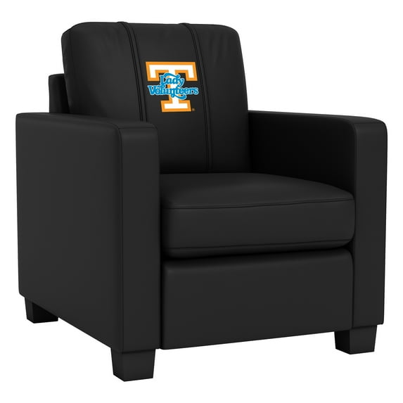 DreamSeat Black Dyno Stationary Club Chair eith Embroidered Tennessee Lady Volunteers Logo