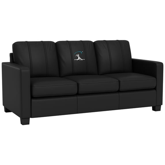 DreamSeat Black Dyno Stationary Sofa Embroidered Home Run Swing Logo