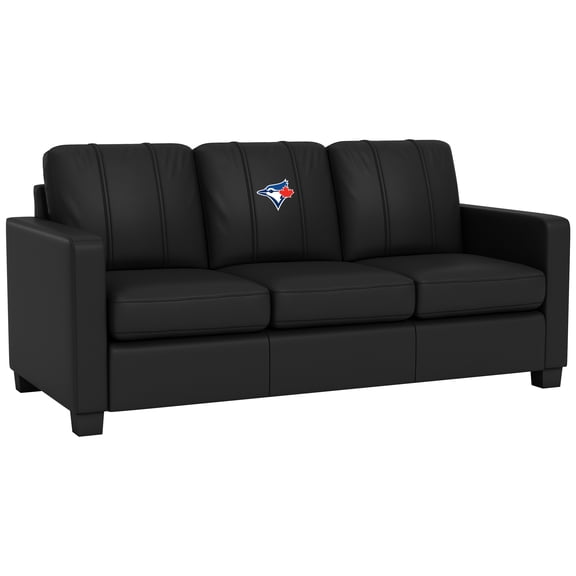 DreamSeat Black Dyno Stationary Sofa Embroidered Toronto Blue Jays Secondary