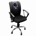 thumbnail image 1 of DreamSeat Black Ergonomic Durable Curve Task Chair Embroidered Blue Line Skull Logo, 1 of 6