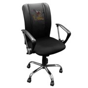DreamSeat Black Ergonomic Durable Curve Task Chair Embroidered Pheasant Flushing Logo