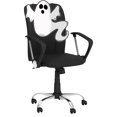 thumbnail image 1 of DreamSeat Black Ergonomic Durable Curve Task Chair Embroidered Zippy The Ghost Logo, 1 of 6