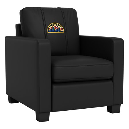 DreamSeat Black High Quality Modern Design Dyno Stationary Club Chair Embroidered Denver Nuggets Alternate Logo Small Footprint Low Profile