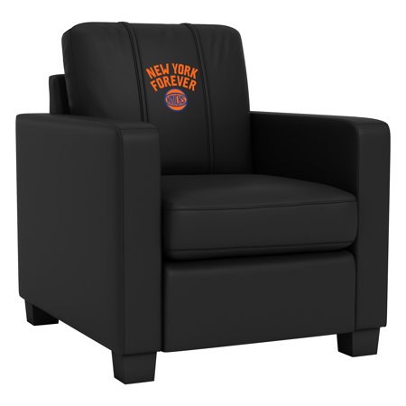 DreamSeat Black High Quality Modern Design Dyno Stationary Club Chair Embroidered New York Knicks 2024 Playoffs Logo Small Footprint Low Profile