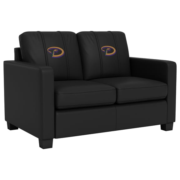 DreamSeat Black High Quality Modern Design Dyno Stationary Loveseat Embroidered Arizona Diamondbacks Cooperstown Secondary Low Profile Cost Effective