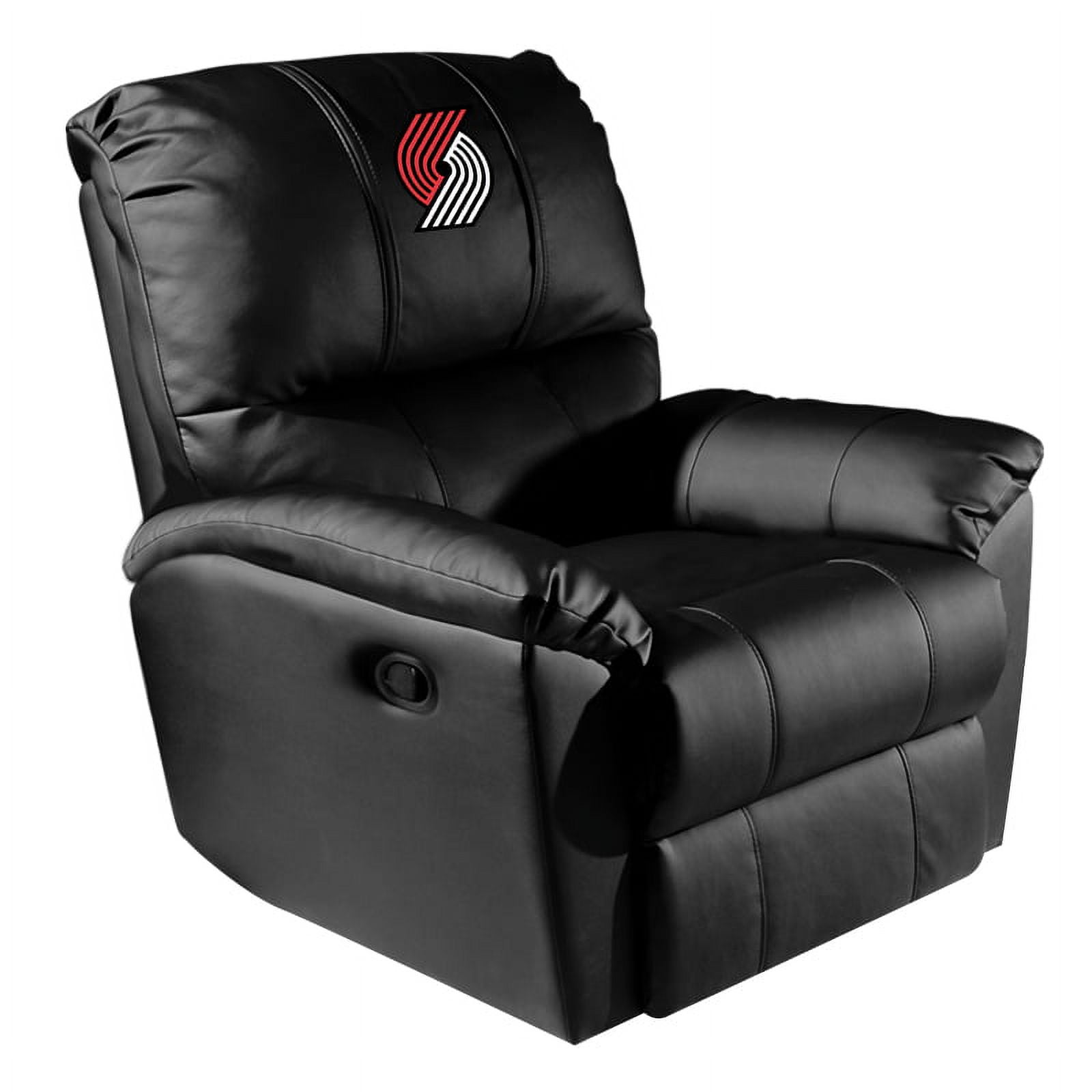 DreamSeat Black Rocker Recliner with Embroidered Portland Trailblazers ...