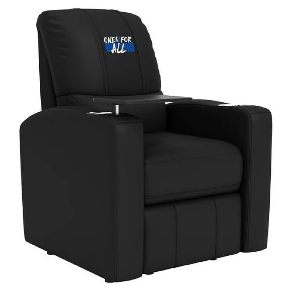 DreamSeat Black Stealth Power Plus Recliner Embroidered Dallas Mavericks 2024 Playoffs