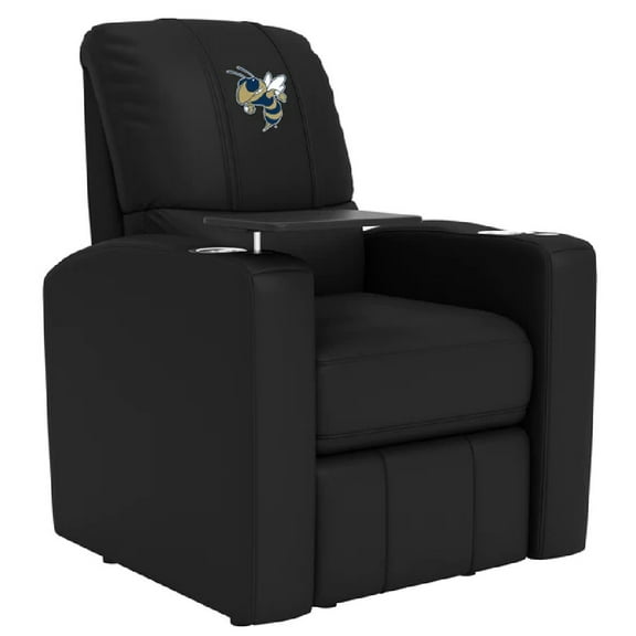 DreamSeat Black Stealth Power Recliner with Embroidered Georgia Tech Yellow Jackets Buzz Logo