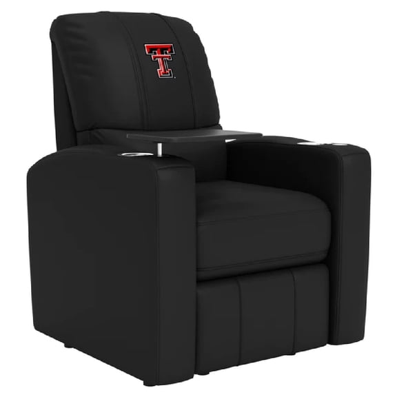 DreamSeat Black Stealth Power Recliner with Embroidered Texas Tech Red Raiders Logo