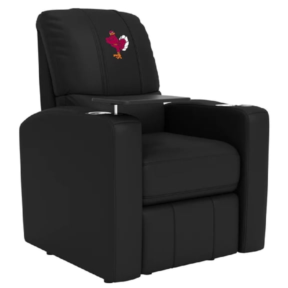 DreamSeat Black Stealth Power Recliner with Embroidered Virginia Tech Hokies Stand Logo