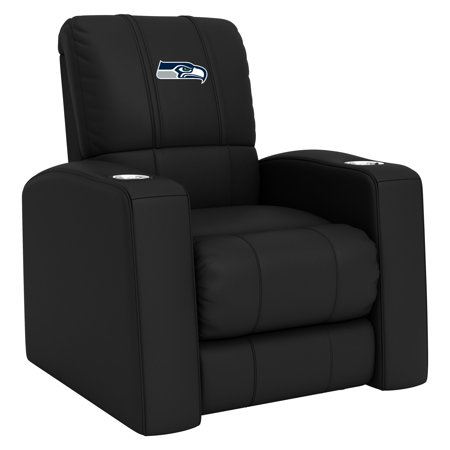 DreamSeat Relax Black Home Theater Recliner Embroidered Seattle Seahawks Primary Logo Synthetic Leather