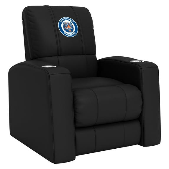 DreamSeat Relax Black Recliner Embroidered Detroit Tigers Cooperstown Logo