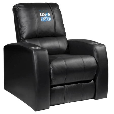 DreamSeat Relax Black Recliner Embroidered It's A Boy Logo Stainless Steel Cupholders Head to Toe Support