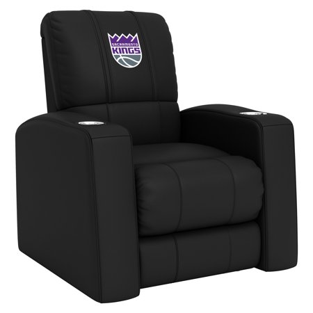DreamSeat Relax Black Recliner Embroidered Sacramento Kings Primary Logo Synthetic Leather