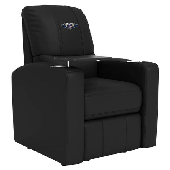 DreamSeat Stealth New Orleans Pelicans Primary Logo Recliner in Black