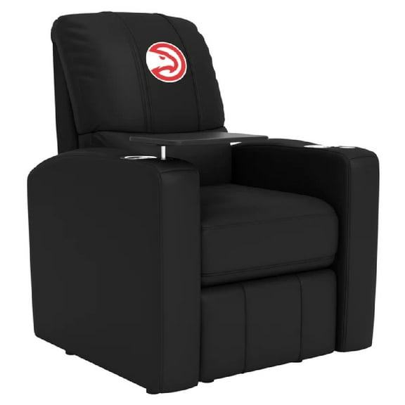 DreamSeat Stealth Power Plus Recliner with Atlanta Hawks Logo in Black