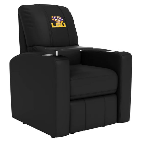 DreamSeat Stealth Power Plus Recliner with LSU Tigers Logo in Black