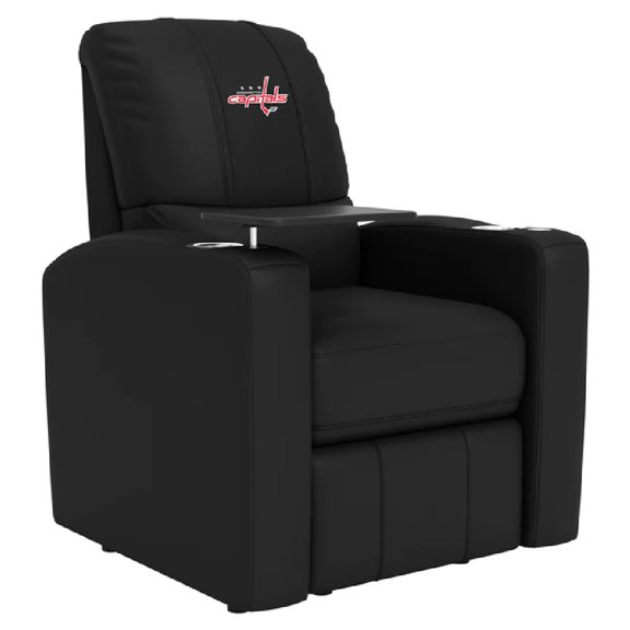 DreamSeat Stealth Power Plus Recliner with Washington Capitals Logo in Black