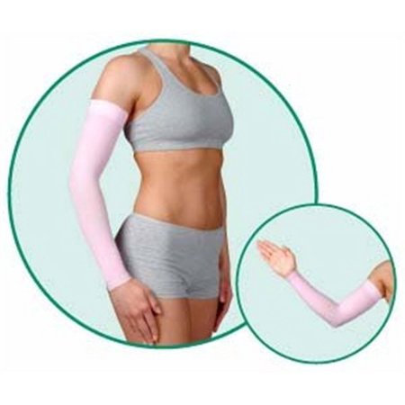 DreamSleeve, model: 2002, Regular, Silicone Border, color: Pink, 30-40mmHg, size II