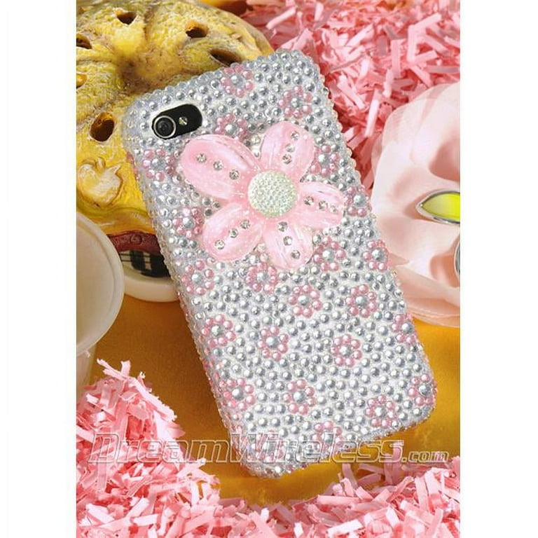 DreamWireless Flowers Rhinestone Diamond Bling Hard Snap-in Case