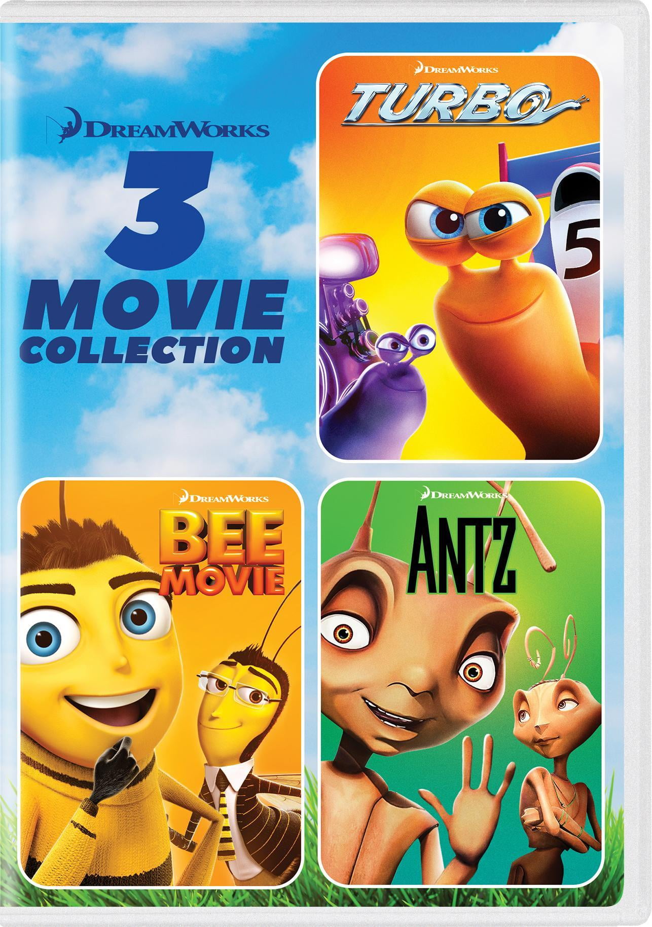 DreamWorks 3-Movie Collection (Turbo / Bee Movie / Antz) [DVD]