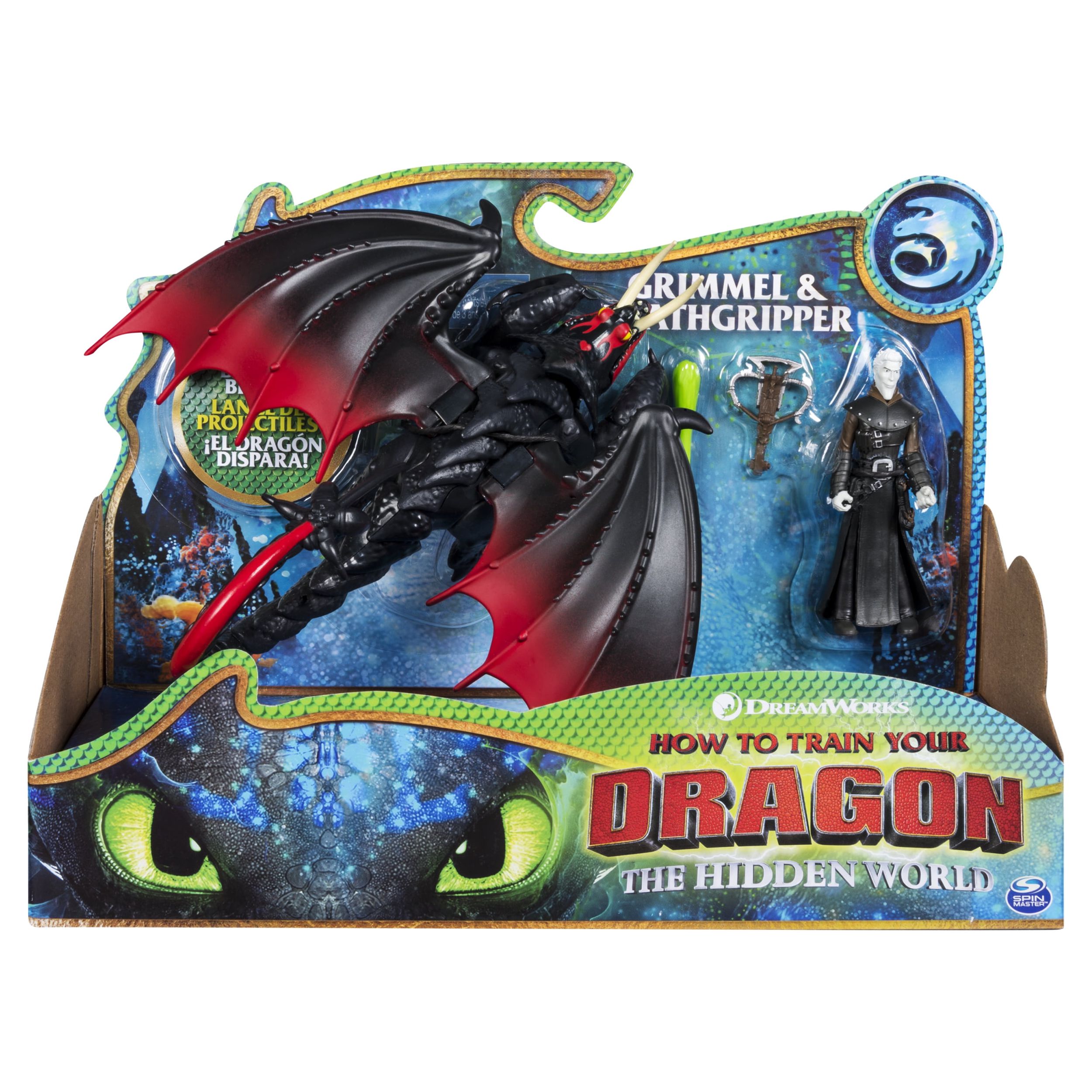 DreamWorks Dragons, Deathgripper and Grimmel, Dragon with Armored Viking Figure, for Kids Aged 4 and Up - image 1 of 6