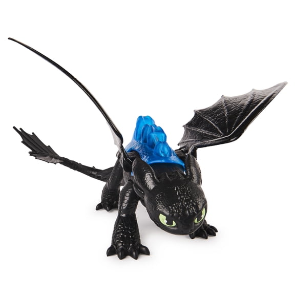 DreamWorks Dragons Legends Evolved, Toothless Dragon Action Figure with Clip-on Accessory