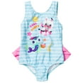 thumbnail image 1 of DreamWorks Gabby's Dollhouse Pandy Paws MerCat Bathing Suit, Blue/White, 1 of 5