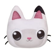 DreamWorks Gabbys Dollhouse Pandy Paws Shaped Squishy Toddler Pillow, Pink, White, Rectangle Shaped 12 x 15"