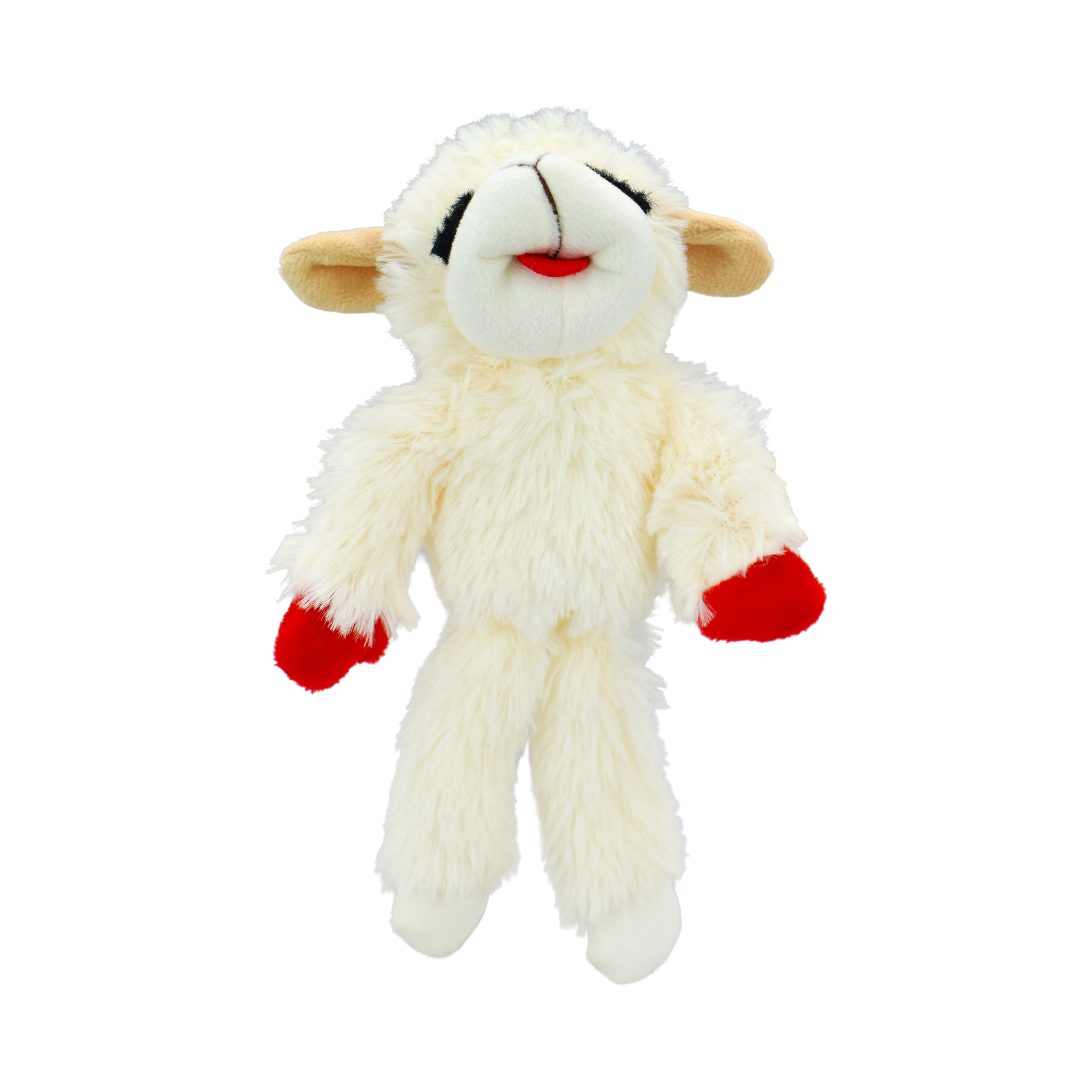 Multipet Plush Standing Floppy Lamb Chop Dog Toy with Squeaker