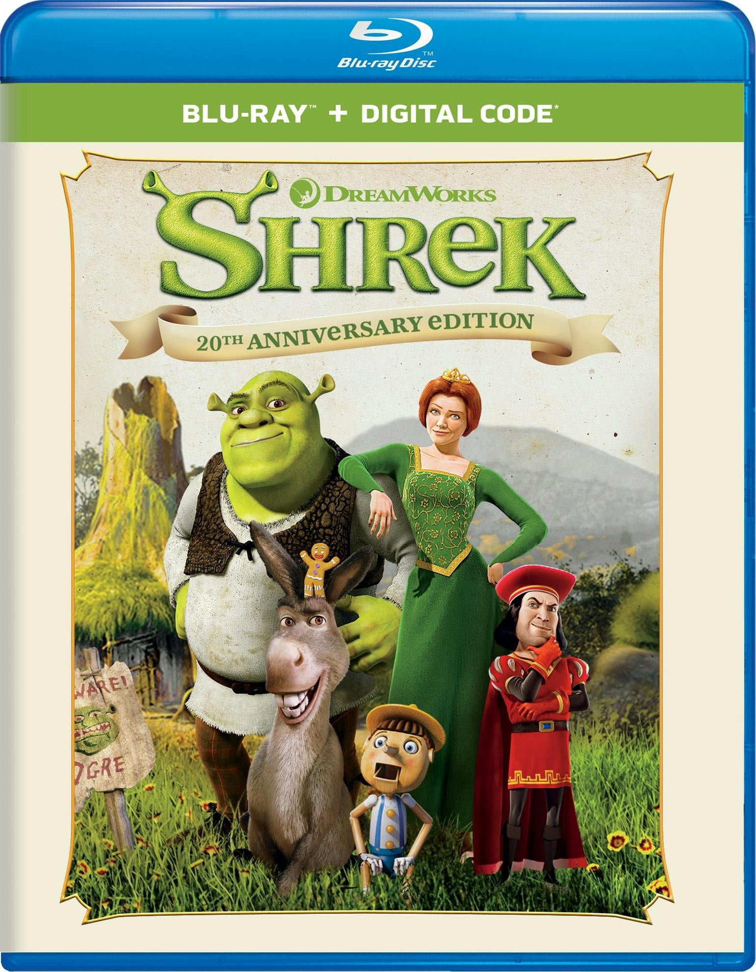 DreamWorks Shrek (Blu-ray + Digital Copy) (20th Anniversary