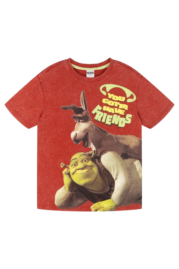 Shrek Donkey Dragon Drop Shoulder T-Shirt Toddler to Big Kid