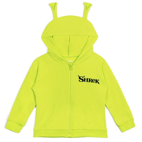 DreamWorks Shrek French Terry Zip Up Cosplay Hoodie Toddler to Big Kid