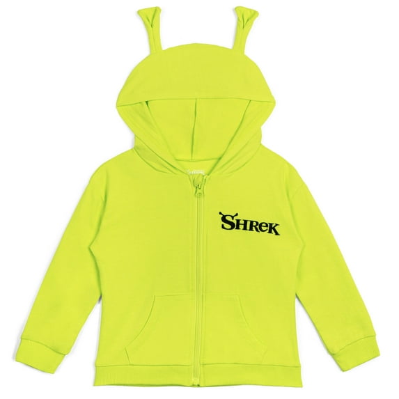 DreamWorks Shrek French Terry Zip Up Cosplay Hoodie Toddler to Big Kid