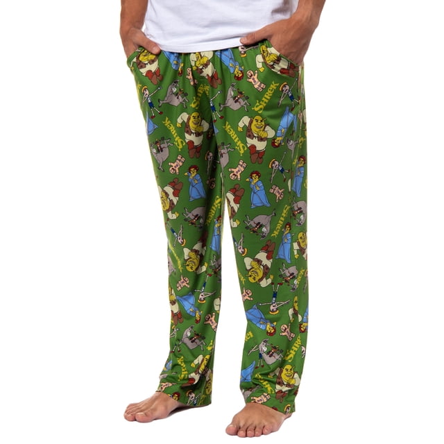 DreamWorks Shrek Men's Fiona Donkey Tossed Characters Sleep Pajama ...