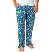 DreamWorks Shrek Mens All-Over Tossed Print Donkey Fiona Gingy Puss In Boots Pinocchio Character Lounge Pajama Pants