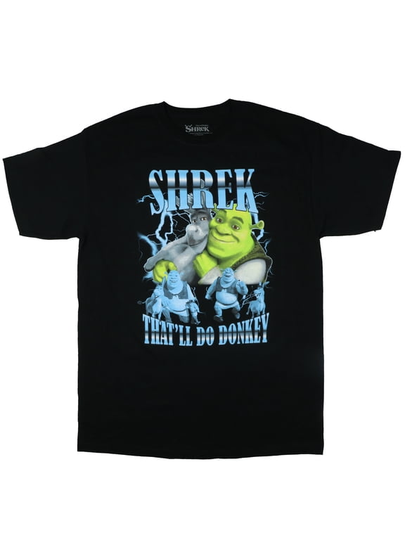 DreamWorks Shrek T-Shirt Men's That'll Do Donkey Graphic Print Crewneck Tee