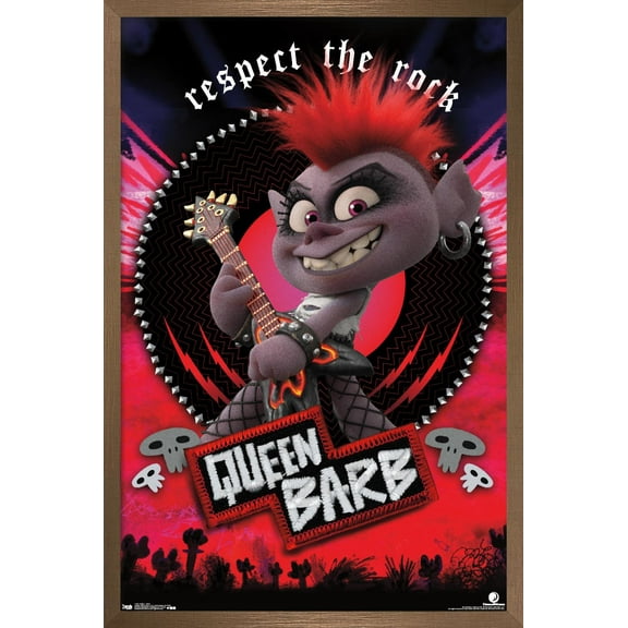DreamWorks Trolls 2 - Barb Wall Poster, 22.375" x 34", Framed