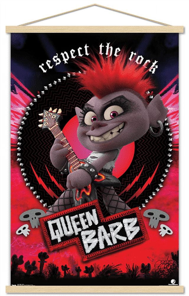 DreamWorks Trolls 2 - Barb Wall Poster with Magnetic Frame, 22.375" x 34"