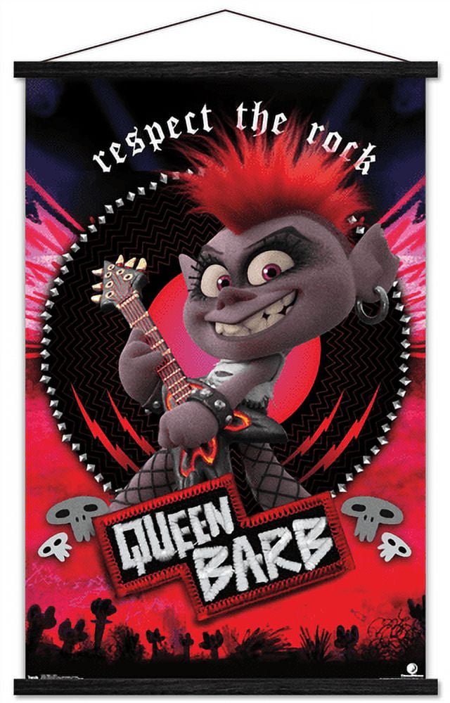 DreamWorks Trolls 2 - Barb Wall Poster with Magnetic Frame, 22.375" x 34"