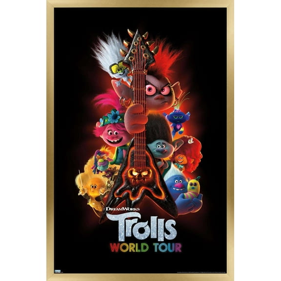 DreamWorks Trolls 2 - One Sheet Wall Poster, 22.375" x 34", Framed