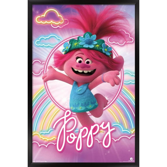 DreamWorks Trolls 2 - Poppy Wall Poster, 22.375" x 34", Framed
