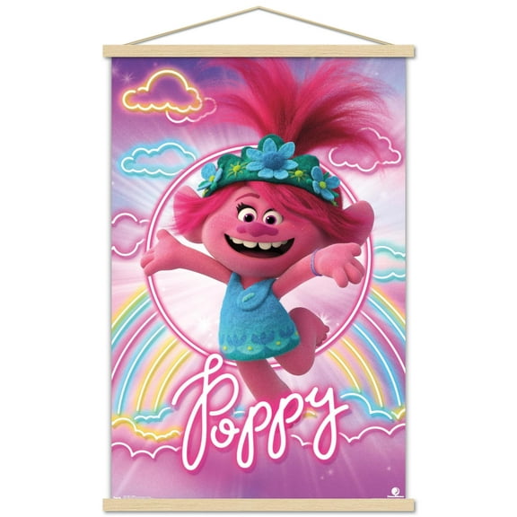 DreamWorks Trolls 2 - Poppy Wall Poster with Magnetic Frame, 22.375" x 34"