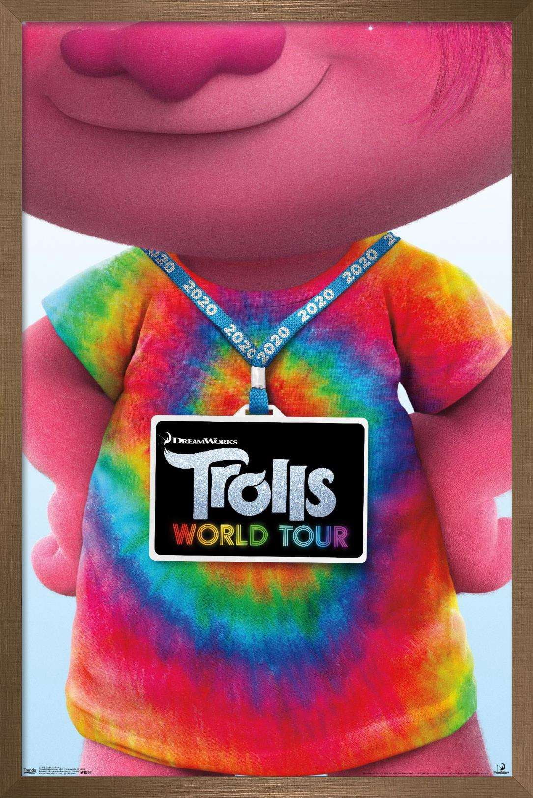 DreamWorks Trolls 2 - Teaser Wall Poster, 14.725" x 22.375", Framed