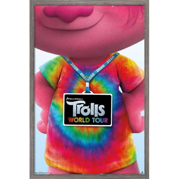 DreamWorks Trolls 2 - Teaser Wall Poster, 22.375" x 34", Framed