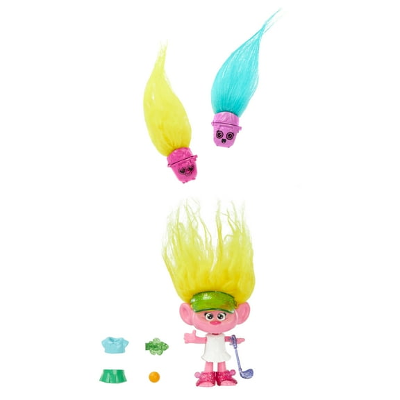 DreamWorks Trolls Band Together Hair Pops Viva Small Doll & Accessories, Toys Inspired by the Movie