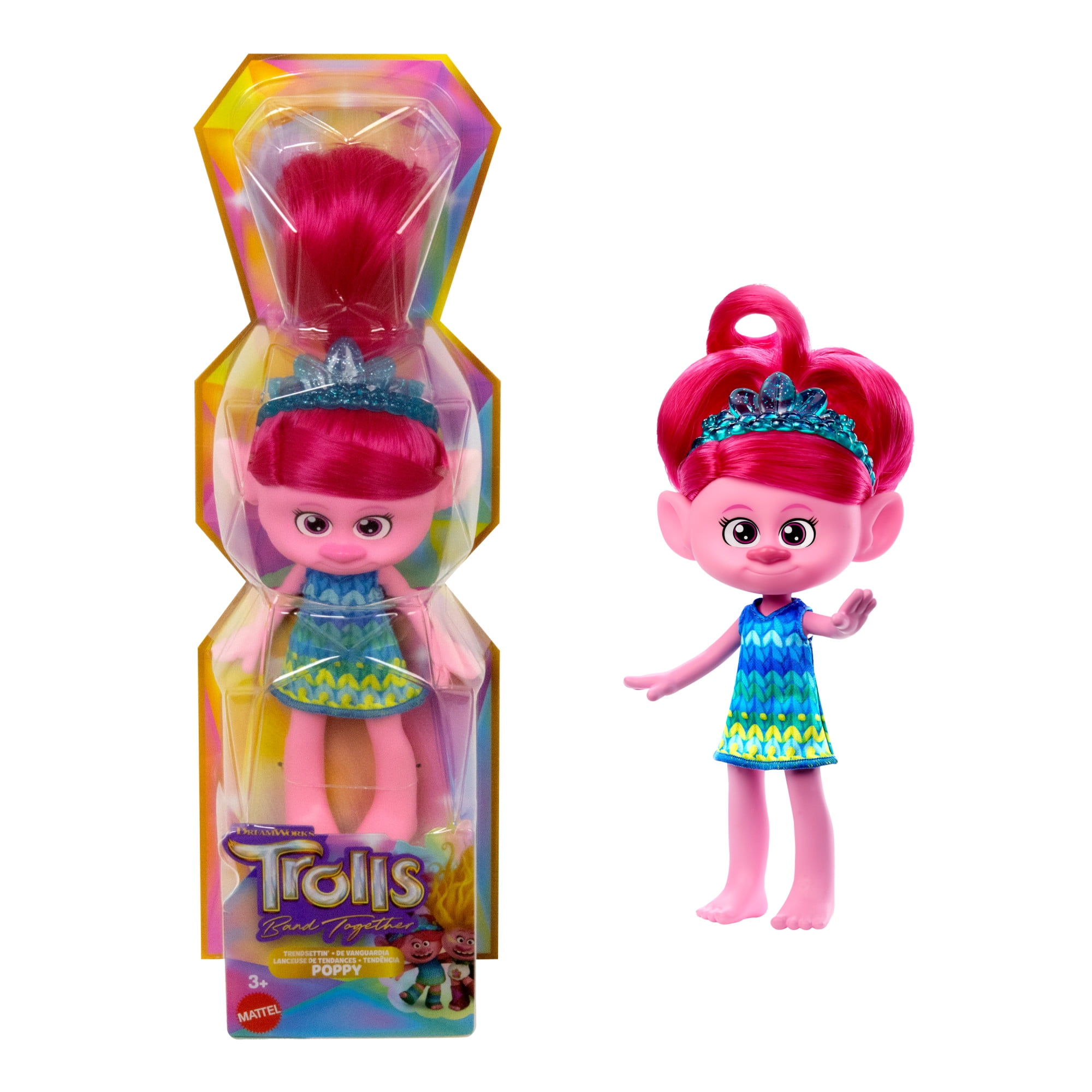 DreamWorks Trolls Band Together Trendsettin Queen Poppy Fashion Doll, Toys Inspired by the Movie