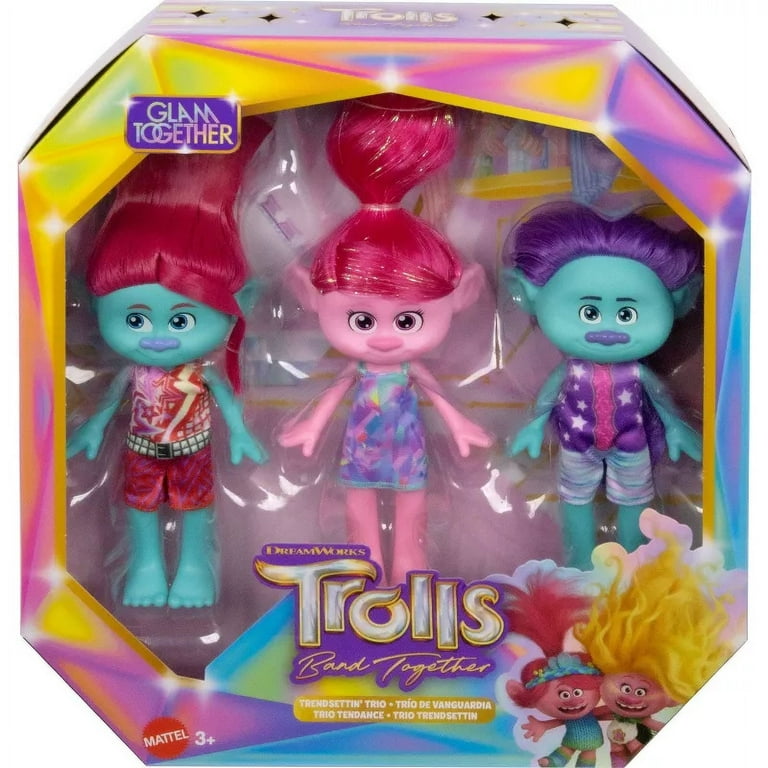 Trolls 3 Band Together Trendsettin' Queen Poppy Fashion Doll