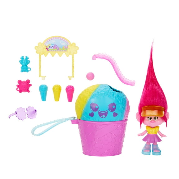 DreamWorks Trolls Fun Fair Surprise FairFest Queen Poppy Small Doll & 10 Accessories