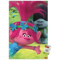DreamWorks Trolls - Fun Wall Poster with Push Pins, 22.375" x 34"